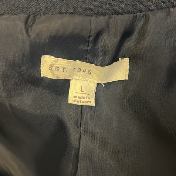 Linen Blend Blazer. Sz. L. - Picture 6 of 11